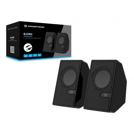 Conceptronic BJORN - Speakers - for PC - wireless - Bluetooth - 6 Watt (Total) - 2