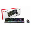 MSI Vigor GK30 combo - Keyboard and mouse set - backlit - USB - German