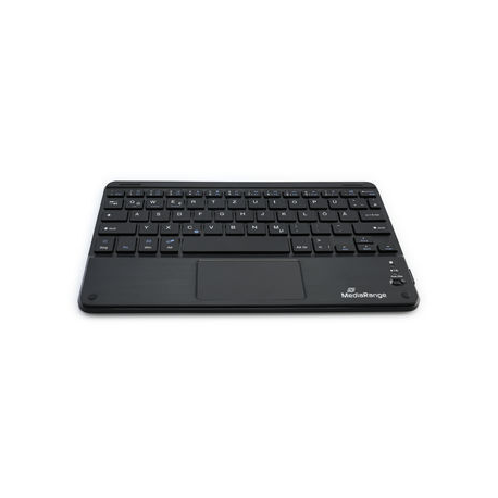 MediaRange MROS130 - Keyboard - with touchpad - wireless - Bluetooth 5.0 - QWERTZ - German / Austrian / Swiss - black - 0