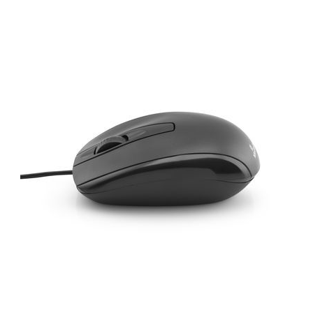 MediaRange MROS210 - Mouse - right and left-handed - optical - 3 buttons - wired - USB - black - 2
