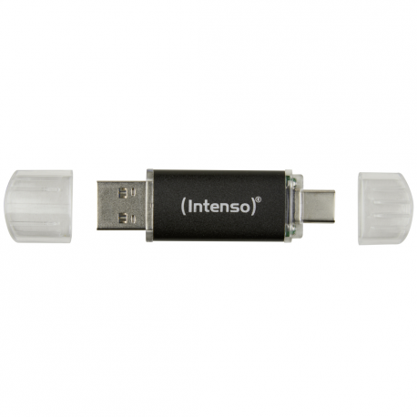 Intenso Twist Line - USB flash drive - 32 GB - USB 3.2 Gen 1  /  USB-C - anthracite - 0