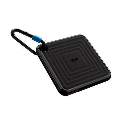 SILICON POWER PC60 - SSD - 1 TB - external (portable) - USB 3.2 Gen 2 - 256-bit AES - black - 0