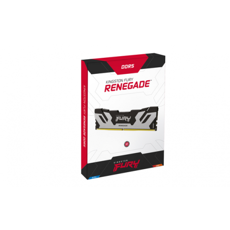 Kingston FURY Renegade - DDR5 - module - 24 GB - DIMM 288-pin - 8000 MT / s  /  PC5-64000 - CL38 - 1.4 V - unbuffered - on-die ECC - black & silver - 4