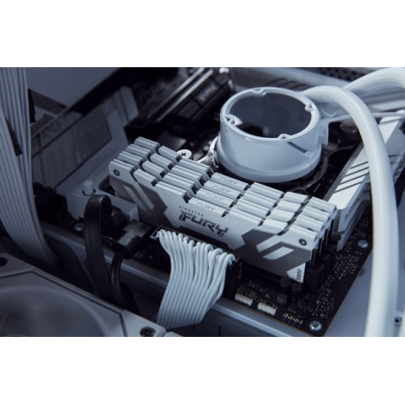 Kingston FURY Renegade - DDR5 - module - 24 GB - DIMM 288-pin - 8800 MT / s  /  PC5-70400 - CL42 - 1.4 V - clocked unbuffered - on-die ECC - white & silver - 4