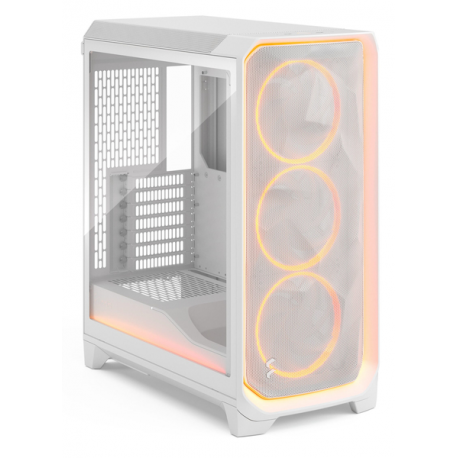 Fractal Design Meshify 3 Ambience Pro - Tower - extended ATX - no power supply (ATX) - white TG clear tint - USB / Audio - 12