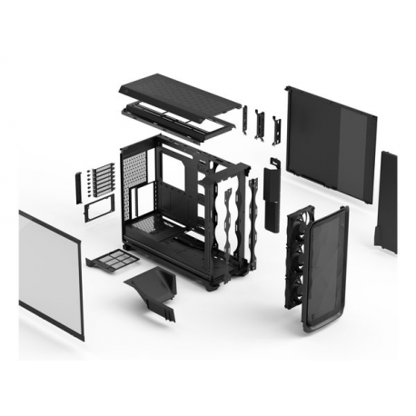 Fractal Design Meshify 3 - Tower - extended ATX - no power supply (ATX) - black TG light tint - USB / Audio - 2