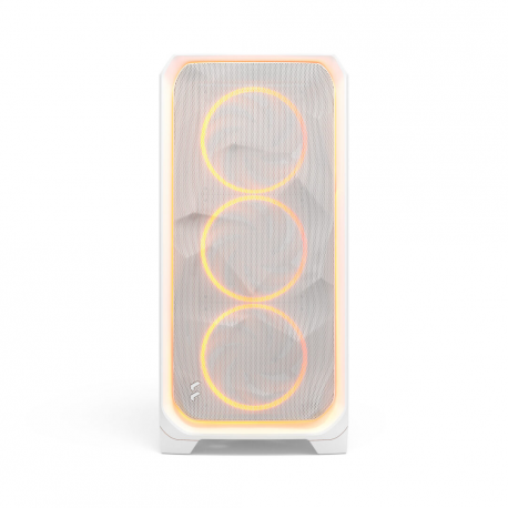 Fractal Design Meshify 3 XL Ambience Pro RGB - Tower - extended ATX - no power supply (ATX) - white TG clear tint - USB / Audio - 1