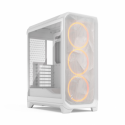 Fractal Design Meshify 3 RGB - Tower - extended ATX - no power supply (ATX) - white TG clear tint - USB / Audio