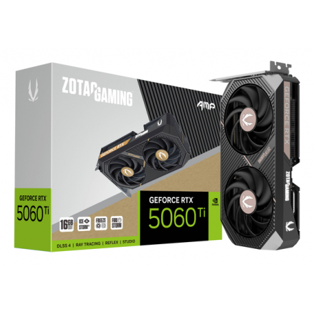 ZOTAC GAMING GeForce RTX 5060 Ti 16GB AMP - Graphics card - GeForce RTX 5060 Ti - 16 GB GDDR7 - PCIe 5.0 x8 - 3 x DisplayPort, HDMI - 7