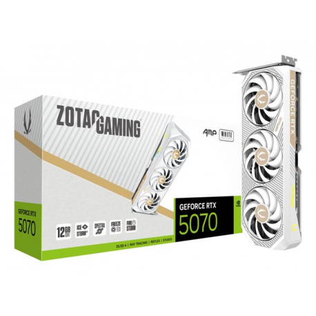 ZOTAC GAMING GeForce RTX 5070 AMP - White Edition - graphics card - GeForce RTX 5070 - 16 GB GDDR7 - PCIe 5.0 x16 - 3 x DisplayPort, HDMI - white - 4