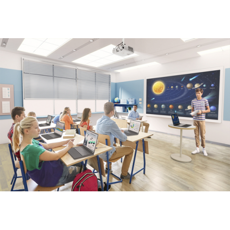 Epson EB-W53 - 3LCD projector - portable - 4000 lumens (white) - 4000 lumens (colour) - WXGA (1280 x 800) - 16:10 - white - 9