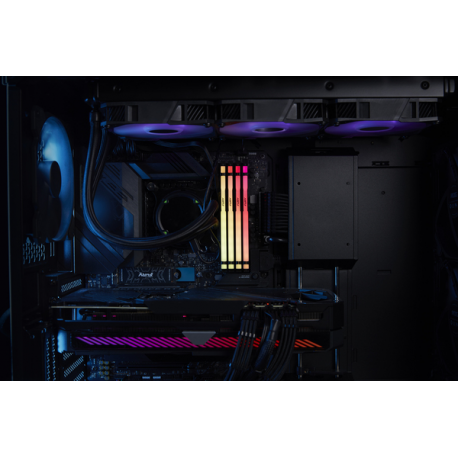 Kingston FURY Beast RGB - DDR5 - kit - 128 GB: 2 x 64 GB - DIMM 288-pin - 2800 MHz / PC5-44800 - CL40 - 1.25 V - unbuffered - on-die ECC - black - 14