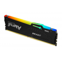 Kingston FURY Beast RGB - DDR5 - module - 32 GB - DIMM 288-pin - 3000 MHz  /  PC5-48000 - CL36 - 1.25 V - unbuffered - on-die ECC - black