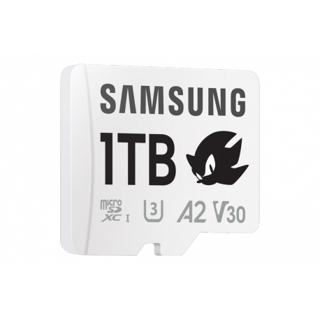 Samsung PRO Plus MB-MD1T0SA - Sonic the Hedgehog flash memory card (microSDXC to SD adapter included) - 1 TB - A2 / Video Class V30 / UHS-I U3 - microSDXC UHS-I - white - 2