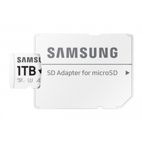 Samsung PRO Plus MB-MD1T0SA - Sonic the Hedgehog flash memory card (microSDXC to SD adapter included) - 1 TB - A2 / Video Class V30 / UHS-I U3 - microSDXC UHS-I - white - 4