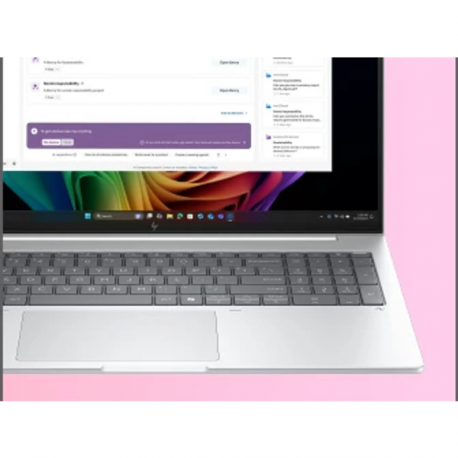 HP EliteBook 8 G1a Notebook Next Gen AI - Copilot+ PC - AMD Ryzen AI 5 - 340  /  up to 4.8 GHz - Win 11 Pro - Radeon 840M - 16 GB RAM - 512 GB SSD NVMe - 16" IPS 1920 x 1200 - Wi-Fi 7, Bluetooth - glacier silver aluminium - kbd: Pan Nordic - 6