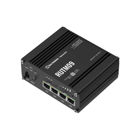 Teltonika RUTM09 - Router - WWAN 3-port switch - 1GbE - Wi-Fi 5 - 3G, 4G - 1