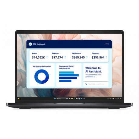Dell Pro 13 Premium PA13250 - Intel Core Ultra 7 - 268V / up to 5 GHz - Intel Evo vPro Enterprise Platform - Win 11 Pro - Intel Arc Graphics 140V - 32 GB RAM - 512 GB SSD NVMe, TLC, Class 35 - 13.3" IPS touchscreen 2560 x 1600 (QHD+) - Wi-Fi 7 - magnetite - BTS - with 3 Years ProSupport - 4