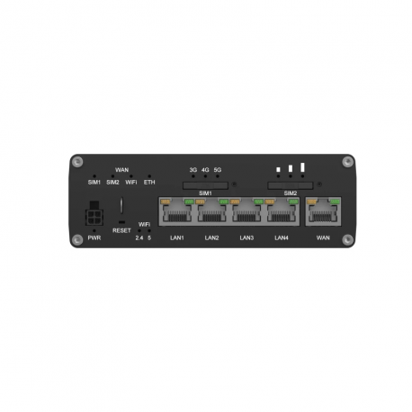 Teltonika RUTC50 - Wireless router - WWAN 4-port switch - 1GbE, PPP, DNP3 - Wi-Fi 6 - 2.4 GHz - 4G, 5G, 3G - 3