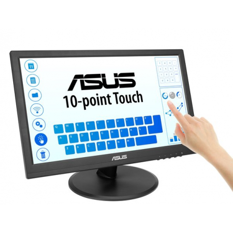 ASUS VT169HE - LED monitor - 16" (15.6" viewable) - touchscreen - 1920 x 1080 Full HD (1080p) @ 60 Hz - IPS - 220 cd/m² - 1000:1 - 5 ms - HDMI, VGA - 1
