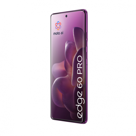 Motorola Edge 60 Pro - 5G smartphone - dual-SIM - RAM 12 GB  /  Internal Memory 512 GB - pOLED display - 6.7" - 2712 x 1220 pixels (120 Hz) - 3x rear cameras 50 MP, 50 MP, 10 MP - front camera 50 MP - pantone sparkling grape - 7