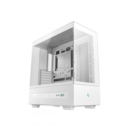 DeepCool CH690 DIGITAL - Mid tower - ATX - windowed side panel (tempered glass) - no power supply (ATX  /  PS / 2) - white - USB / Audio - 0