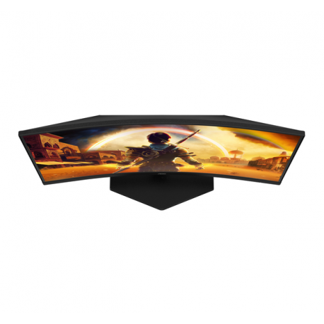 AOC Gaming C27G42E - LED monitor - gaming - curved - 27" - 1920 x 1080 Full HD (1080p) @ 180 Hz - Fast VA - 300 cd / m² - 3000:1 - HDR10 - 0.5 ms - 2xHDMI, DisplayPort - speakers - black, red - 10