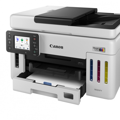 Canon MAXIFY GX6150 MegaTank - Multifunction printer - colour - ink-jet - CISS - Legal (216 x 356 mm), A4 (210 x 297 mm) (original) - A4 / Legal (media) - up to 24 ipm (printing) - 350 sheets - USB 2.0, Wi-Fi(n), LAN - 1
