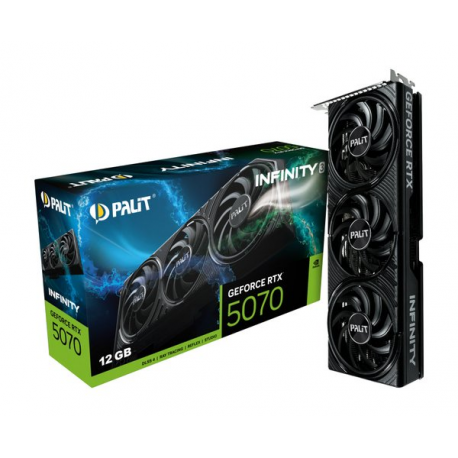 Palit GeForce RTX 5070 Infinity 3 - Graphics card - GeForce RTX 5070 - 12 GB GDDR7 - PCI Express 5.0 - 3 x DisplayPort, HDMI - 7