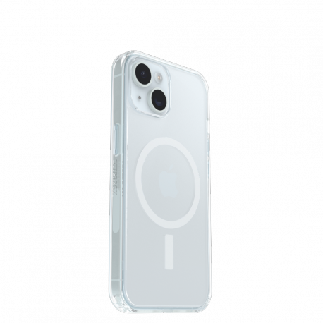 OtterBox Symmetry Series Clear - Back cover for mobile phone - MagSafe compatibility - clear - for Apple iPhone 13, 14, 15, 16e - 1