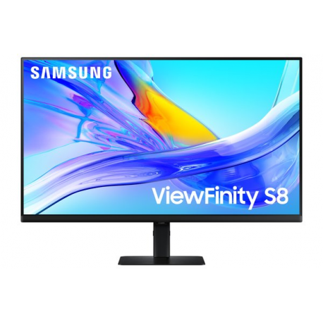Samsung ViewFinity S8 S32D800UBU - S80UD Series - LED monitor - USB - 32" - 3840 x 2160 UHD @ 60 Hz - IPS - 350 cd/m² - 1000:1 - HDR10 - 5 ms - HDMI, DisplayPort, USB-C - black - 0