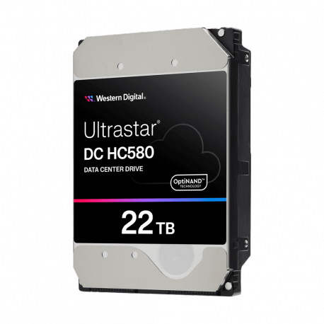 WD Ultrastar DC HC580 WUH722422AL5204 - Hard drive - Data Centre - 22 TB - internal - 3.5" - SAS 12Gb / s - 7200 rpm - buffer: 512 MB - 0