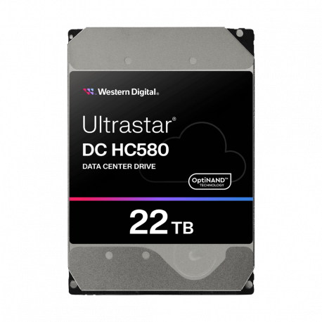 WD Ultrastar DC HC580 WUH722422AL5204 - Hard drive - Data Centre - 22 TB - internal - 3.5" - SAS 12Gb / s - 7200 rpm - buffer: 512 MB - 1