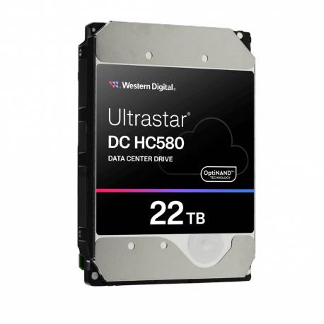 WD Ultrastar DC HC580 WUH722422AL5204 - Hard drive - Data Centre - 22 TB - internal - 3.5" - SAS 12Gb / s - 7200 rpm - buffer: 512 MB - 2
