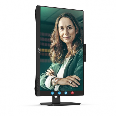 AOC Pro-line Q27P3CW - LED monitor - 27" - 2560 x 1440 QHD @ 75 Hz - IPS - 350 cd / m² - 1000:1 - 4 ms - 2xHDMI, DisplayPort, USB-C - speakers - black - 5