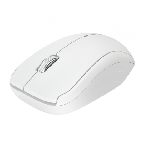 CHERRY MW 2200 - Mouse - ergonomic - right and left-handed - optical - 3 buttons - wireless - 2.4 GHz - USB wireless receiver - white - 7