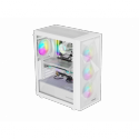 Genesis Diaxid 605 ARGB - Mid tower - ATX - windowed side panel (tempered glass) - no power supply (ATX) - white - USB/Audio