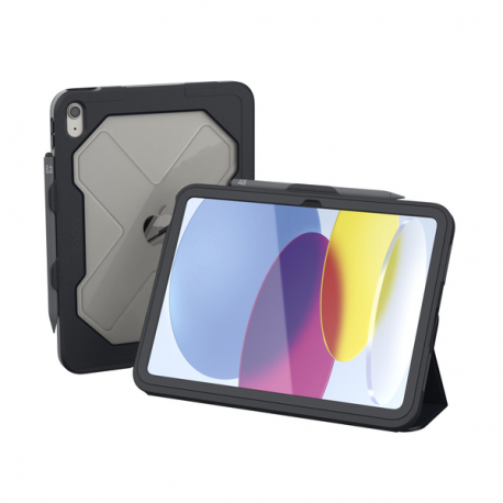 ZAGG Rugged Messenger - Protective case for tablet - rugged - B2B Only, MOQ 1k - polycarbonate - charcoal - for Apple 10.9-inch iPad (10th generation) - 0