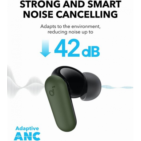 Soundcore P30i - True wireless earphones with mic - in-ear - Bluetooth - active noise cancelling - green - 4
