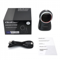 Qoltec - Barcode scanner - desktop - 2000 scan  /  sec - decoded - USB
