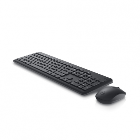 Dell Wireless Keyboard and Mouse KM3322W - Keyboard and mouse set - wireless - 2.4 GHz - QWERTY - International English - black - with 3 years Next Business Day Advanced Exchange Service - 0