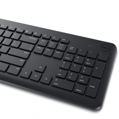 Dell Wireless Keyboard and Mouse KM3322W - Keyboard and mouse set - wireless - 2.4 GHz - QWERTY - International English - black - with 3 years Next Business Day Advanced Exchange Service - 10