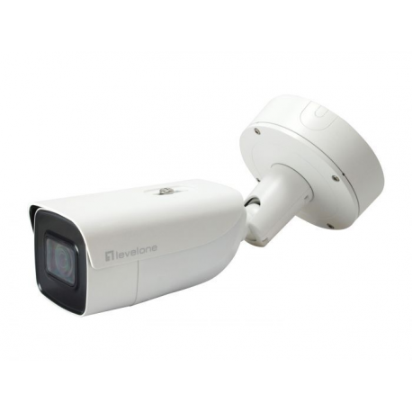 LevelOne GEMINI series FCS-5212 - Network surveillance camera - outdoor, indoor - vandal  /  weatherproof - colour (Day&Night) - 6 MP - 3072 x 2048 - 720p, 1080p - motorized - audio - LAN 10 / 100 - MJPEG, H.264, H.265 - DC 12 V  /  PoE Class 4 - 0