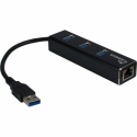 Argus IT-310 - Hub - 3 x SuperSpeed USB 3.0 + 1 x 10 / 100 / 1000 - desktop