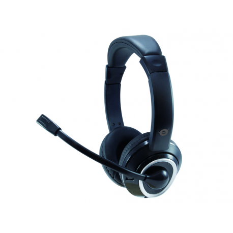 Conceptronic Polona POLONA01B - Headset - full size - wired - USB - black - 0