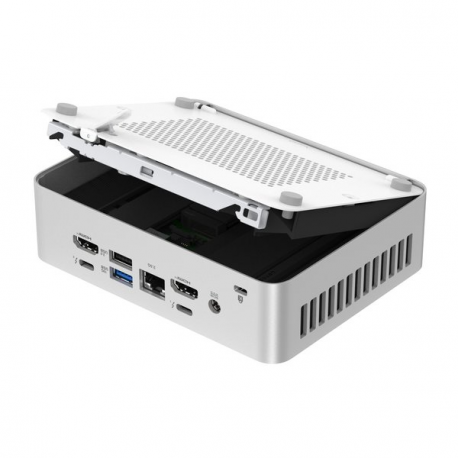 ASUS NUC 15 Pro+ RNUC15CRSU700002 - Barebone - mini PC 1 x Core Ultra 7 255H / up to 5.1 GHz - RAM 0 GB - Arc Graphics 140T - IEEE 802.11ax (Wi-Fi 6), IEEE 802.11be (Wi-Fi 7), Bluetooth 5.4, 2.5 Gigabit Ethernet, Gigabit Ethernet - silver - 4