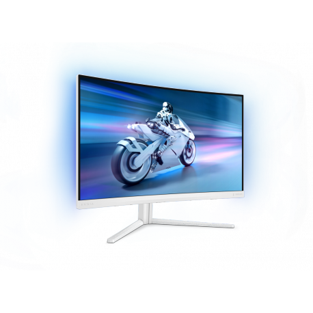 Philips Evnia 5000 27M2C5501 - LED monitor - gaming - curved - 27" - 2560 x 1440 QHD @ 180 Hz - Fast VA - 5000:1 - HDR10 - 0.5 ms - 2xHDMI, DisplayPort - white - 14