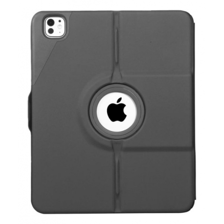 Targus Versavu - Keyboard and folio case - with trackpad - backlit - wireless - Bluetooth 5.0 - QWERTY - Nordic - black - 2