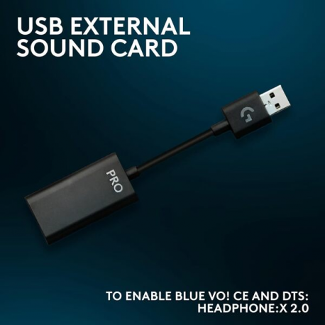 Logitech G Pro X SE - Headset - full size - wired - 3.5 mm jack, USB - 5