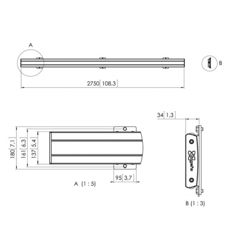 Vogel's Professional Connect-it PFB 341927 - Mounting component (interface bar) - for flat panel - black - 1